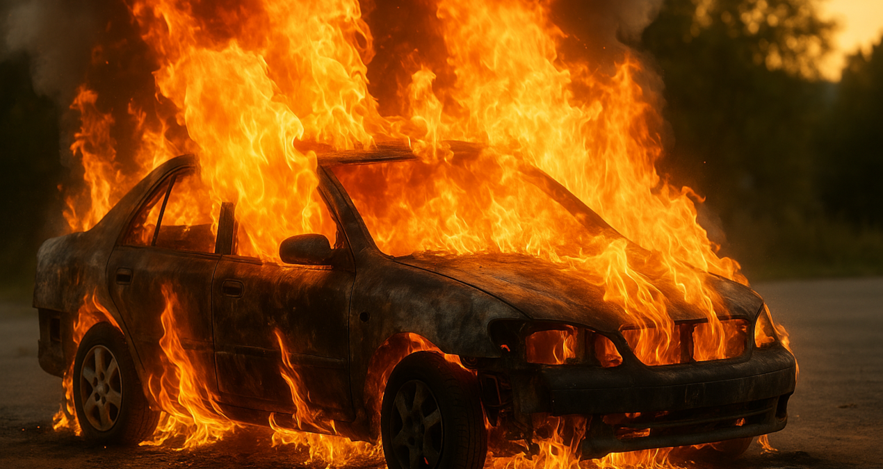 arabada unutulan su sisesi meger bu yuzden yangina neden oluyormus i98r7Q6Y